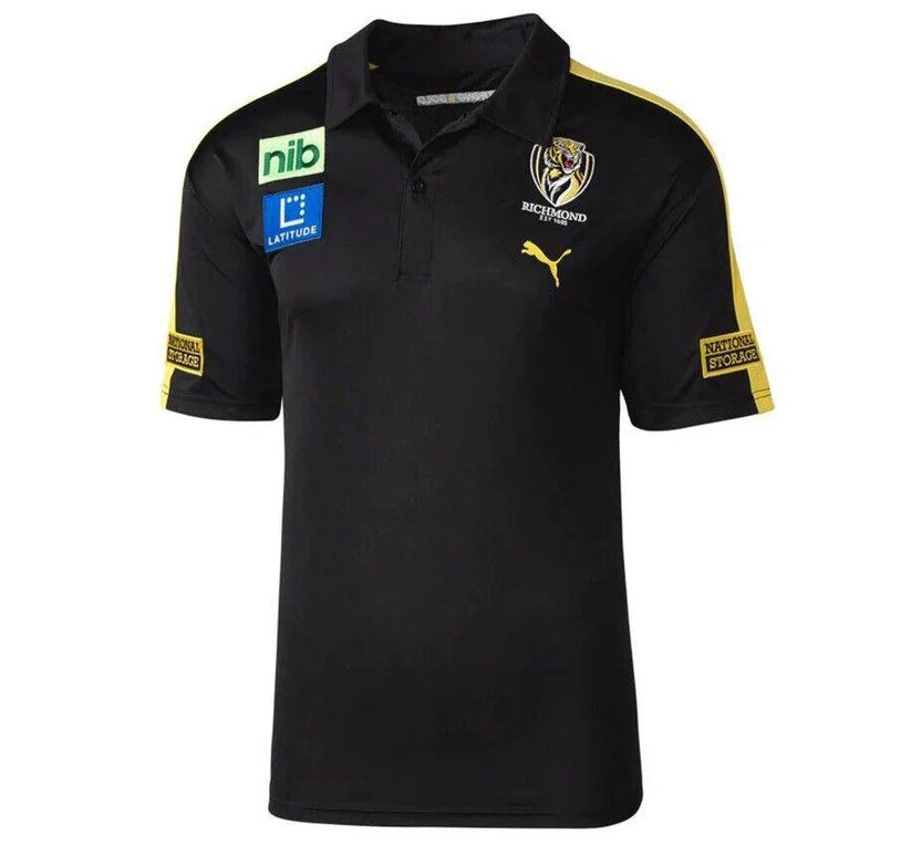 Richmond Tigers AFL Puma Mens Team Polo