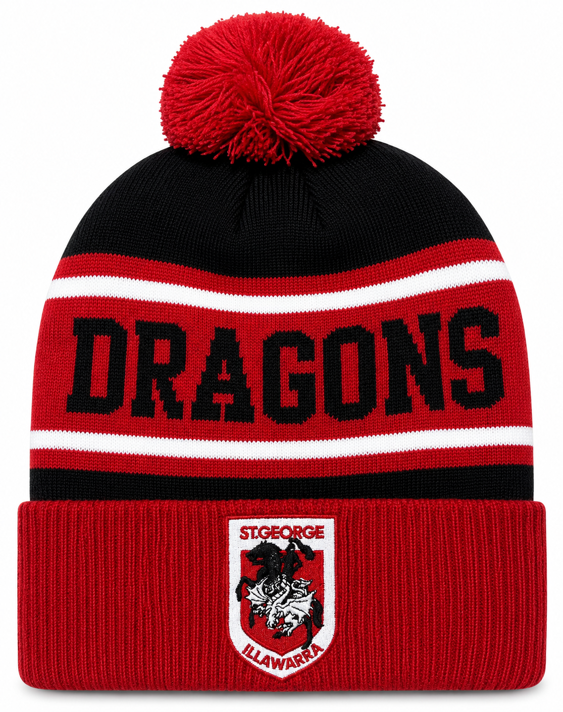 St George Illawarra Dragons Pom-Pom Beanie