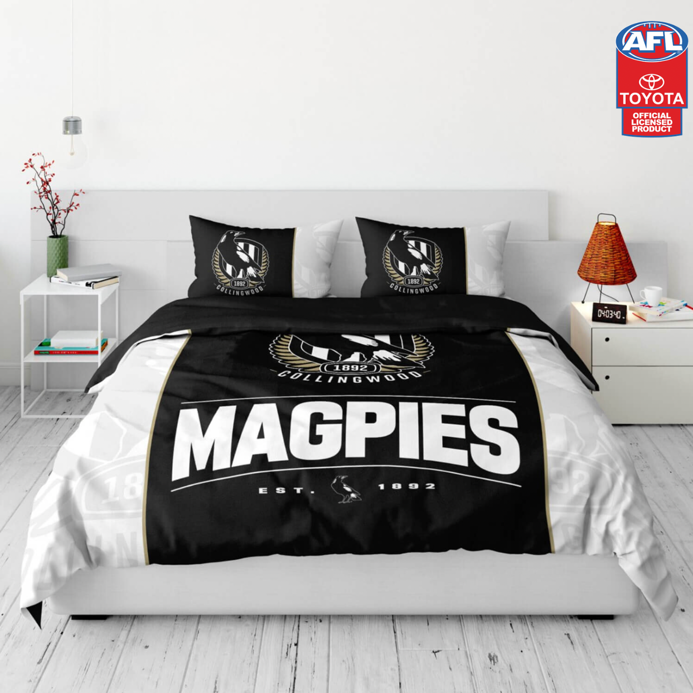 Collingwood Magpies Queen Doona Cover
