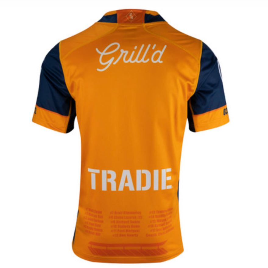 Mens Melbourne Storm Captains Run Jersey (Orange)