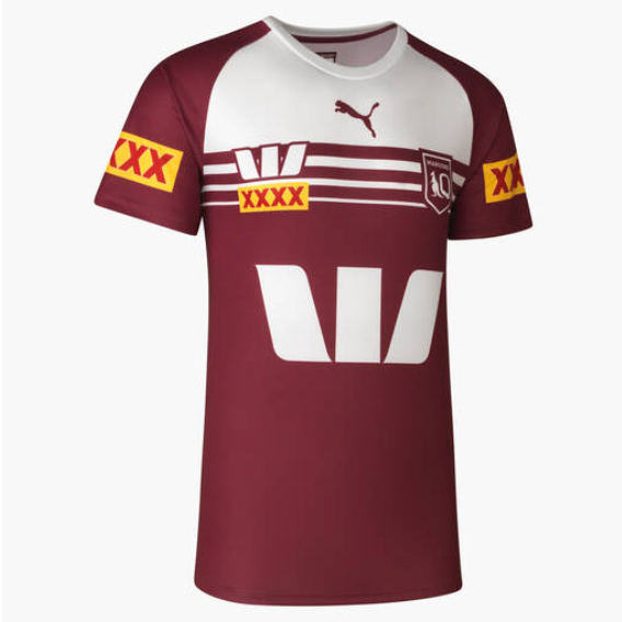 2024 QLD Maroons Youth Puma Replica Training Tee