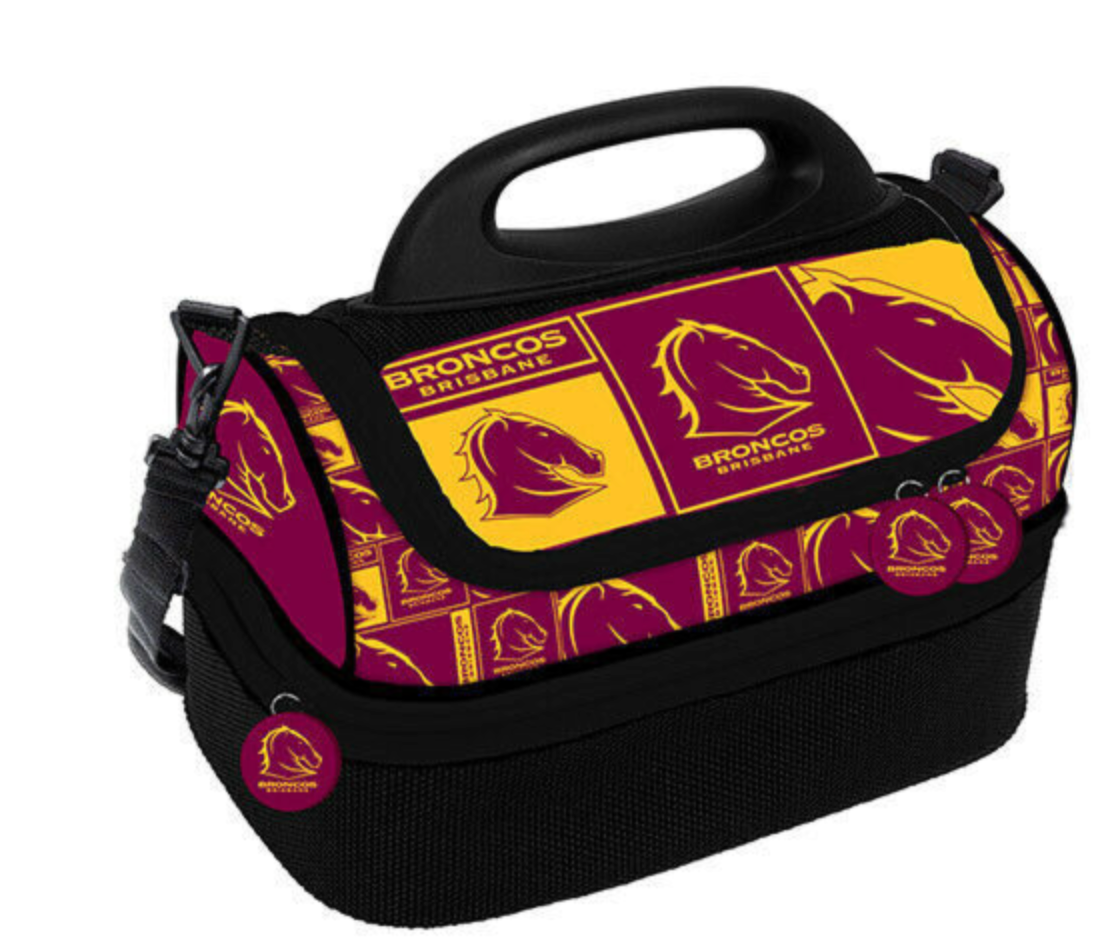 Brisbane Broncos Insulated Lunch Print Dome Cooler Bag