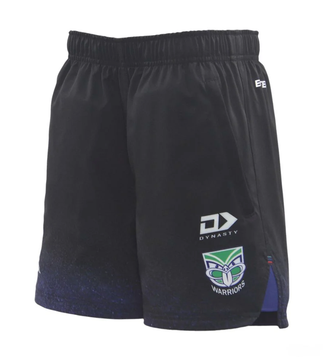 2025 New Zealand Warriors Youth Black Gym Shorts