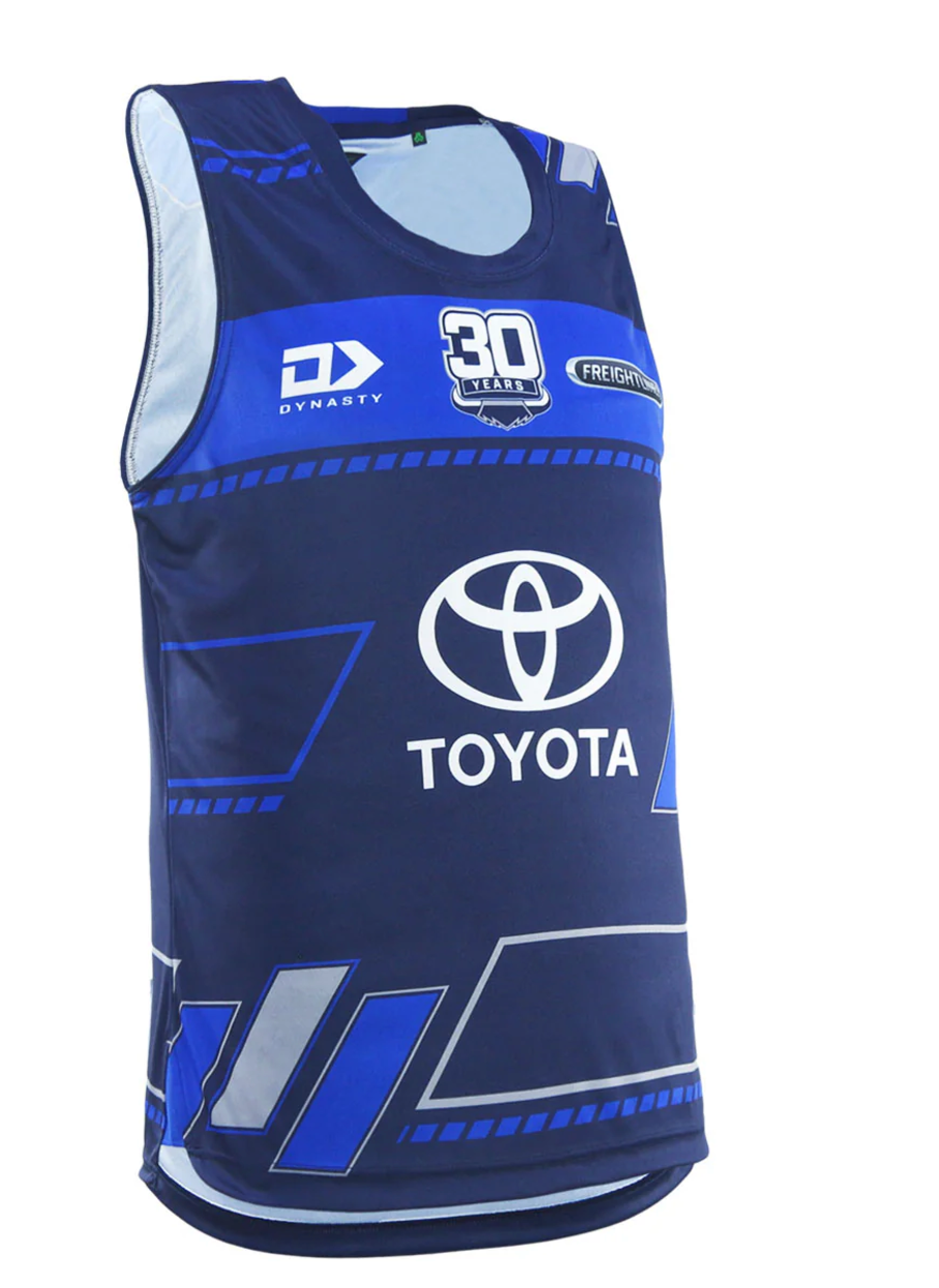 2025 North Queensland Cowboys Mens Navy Training Singlet