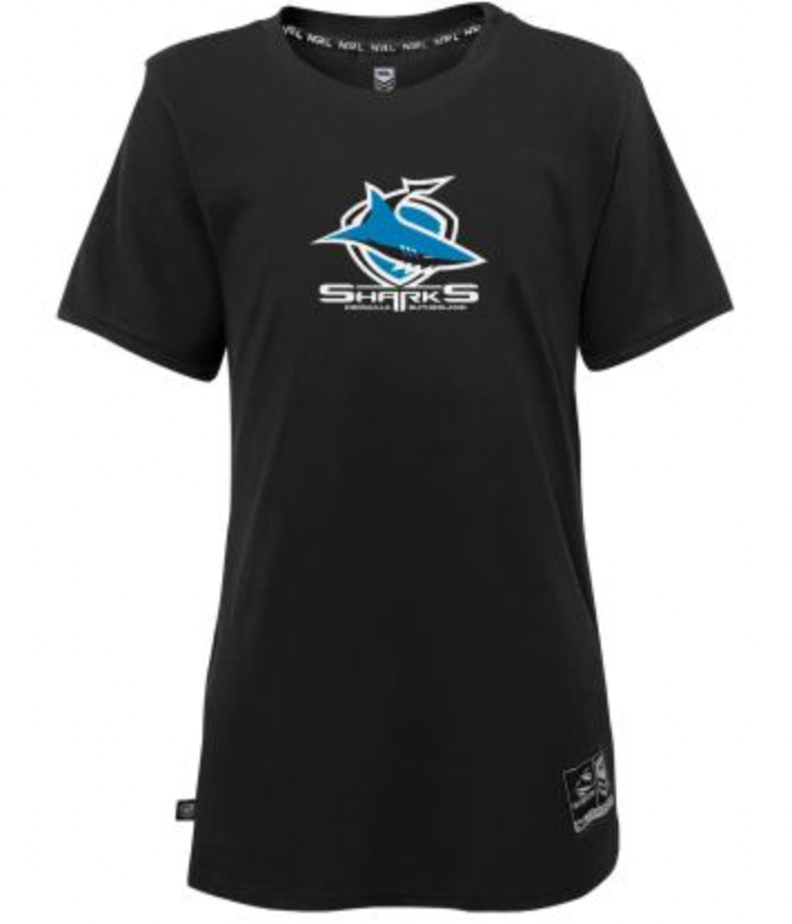 Cronulla Sharks Womens Team Logo Tee