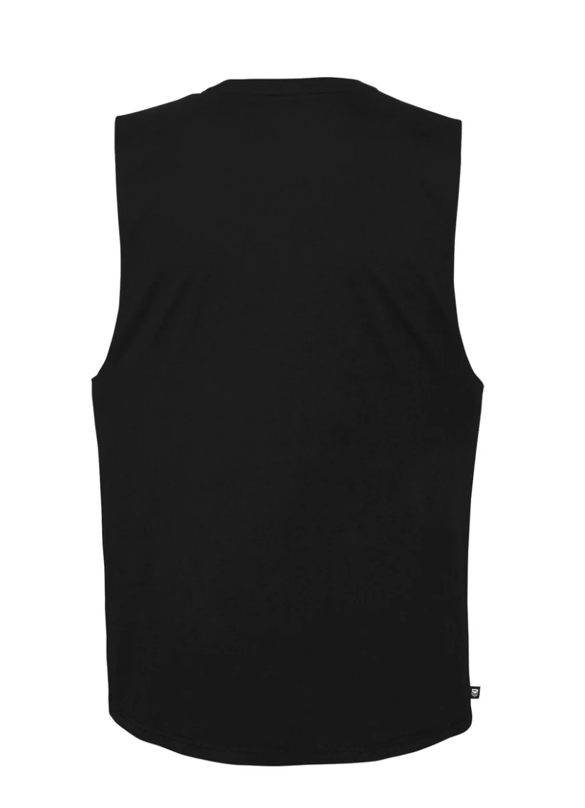 Cronulla Sharks Mens Wordmark Muscle Singlet