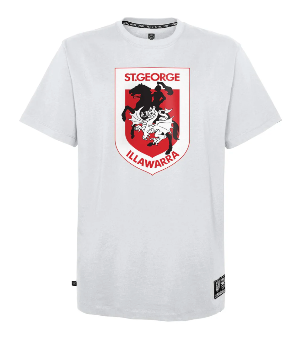 St George Dragons Team Logo Tee (White)