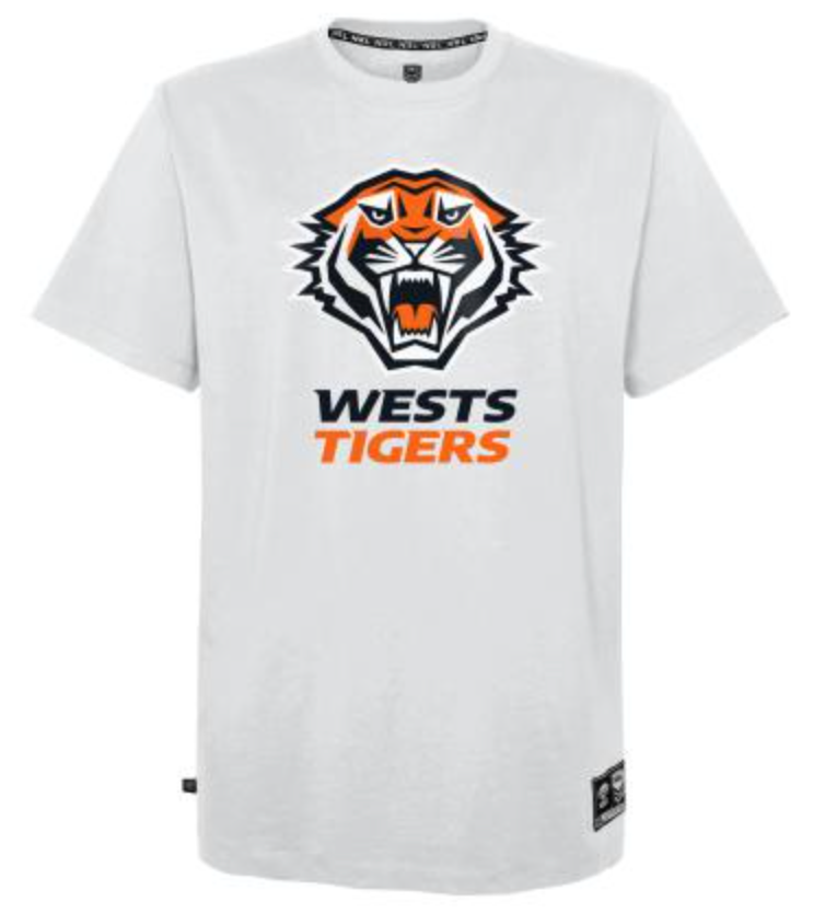 West Tigers Team Logo Tee (White)