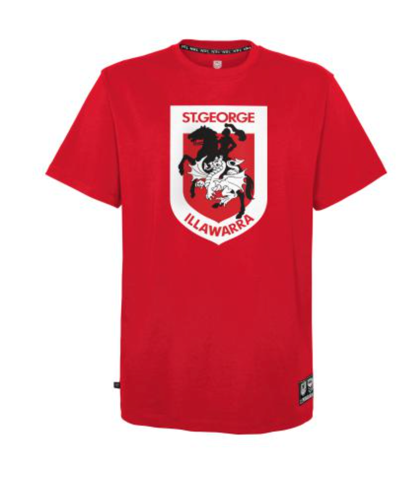 St George Dragons Mens Team Logo Tee (Red)