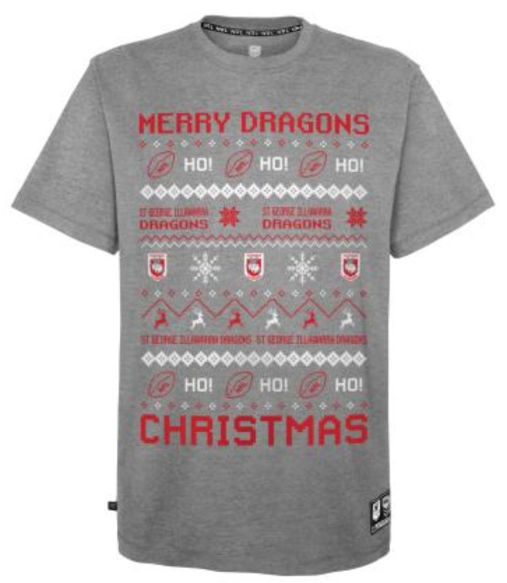 St George Dragons Mens Christmas Tee