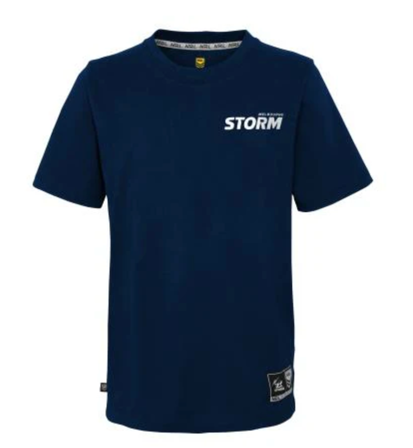 Melbourne Storm Mens Wordmark Logo T-Shirt