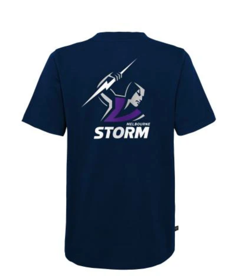 Melbourne Storm Mens Wordmark Logo T-Shirt