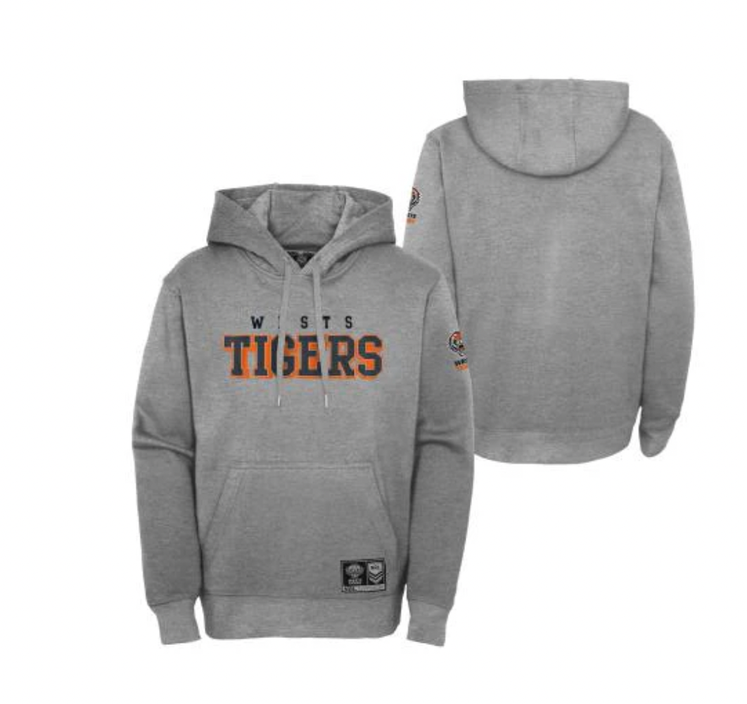 West Tigers Mens Wordmark Hoody