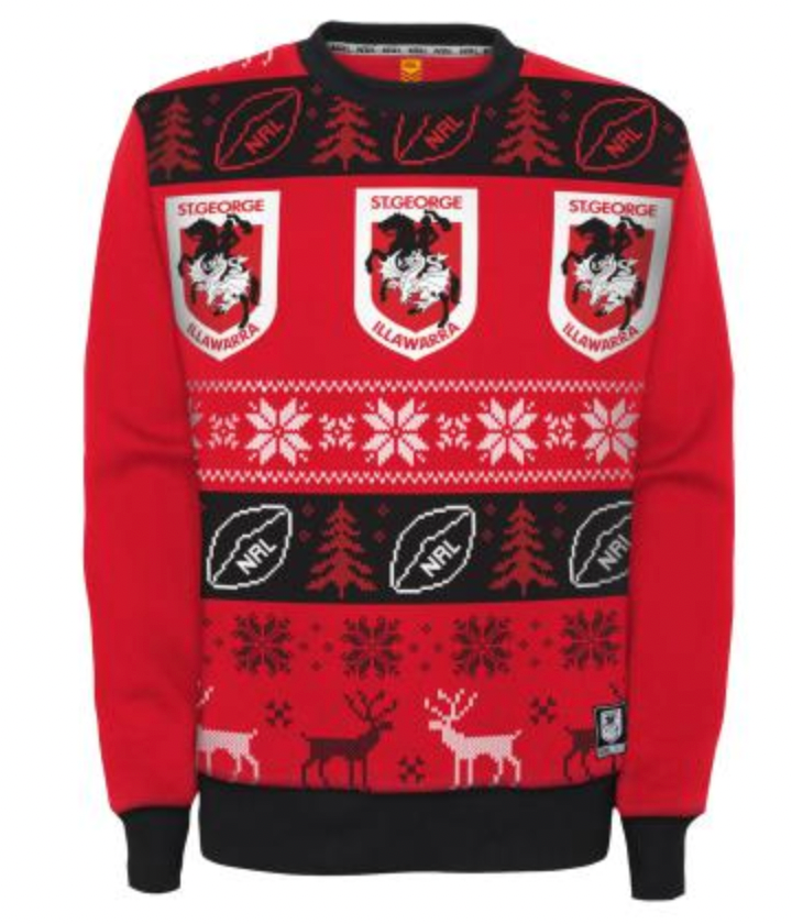 St George Dragons Mens Christmas Sweater