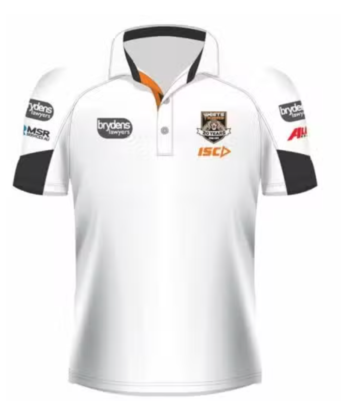 West Tigers Mens ISC Performance Polo Shirt