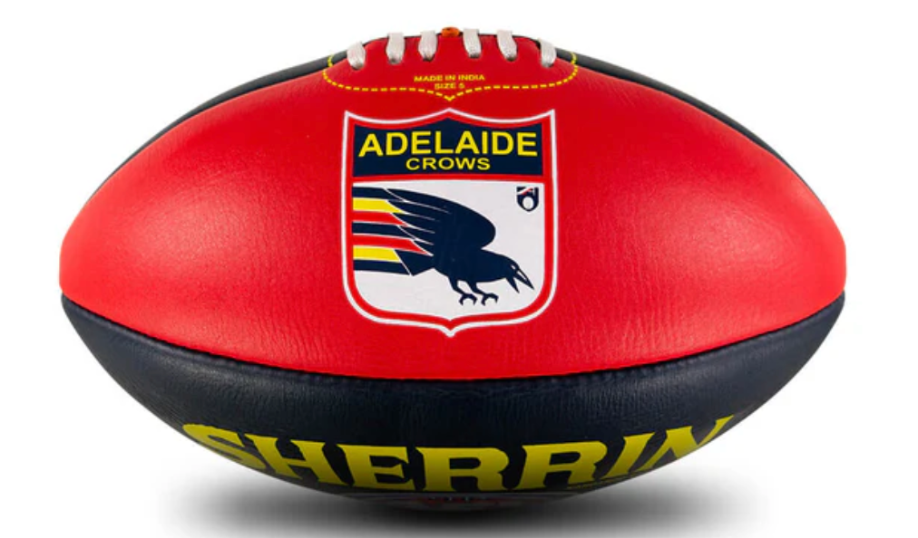 Adelaide Crows Sherrin Leather Football Size 5 (Full Size)