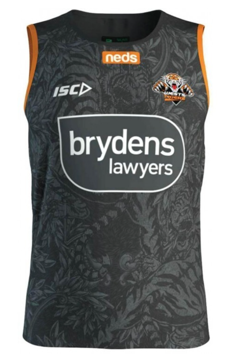 West Tigers Youth Isc Training Singlet
