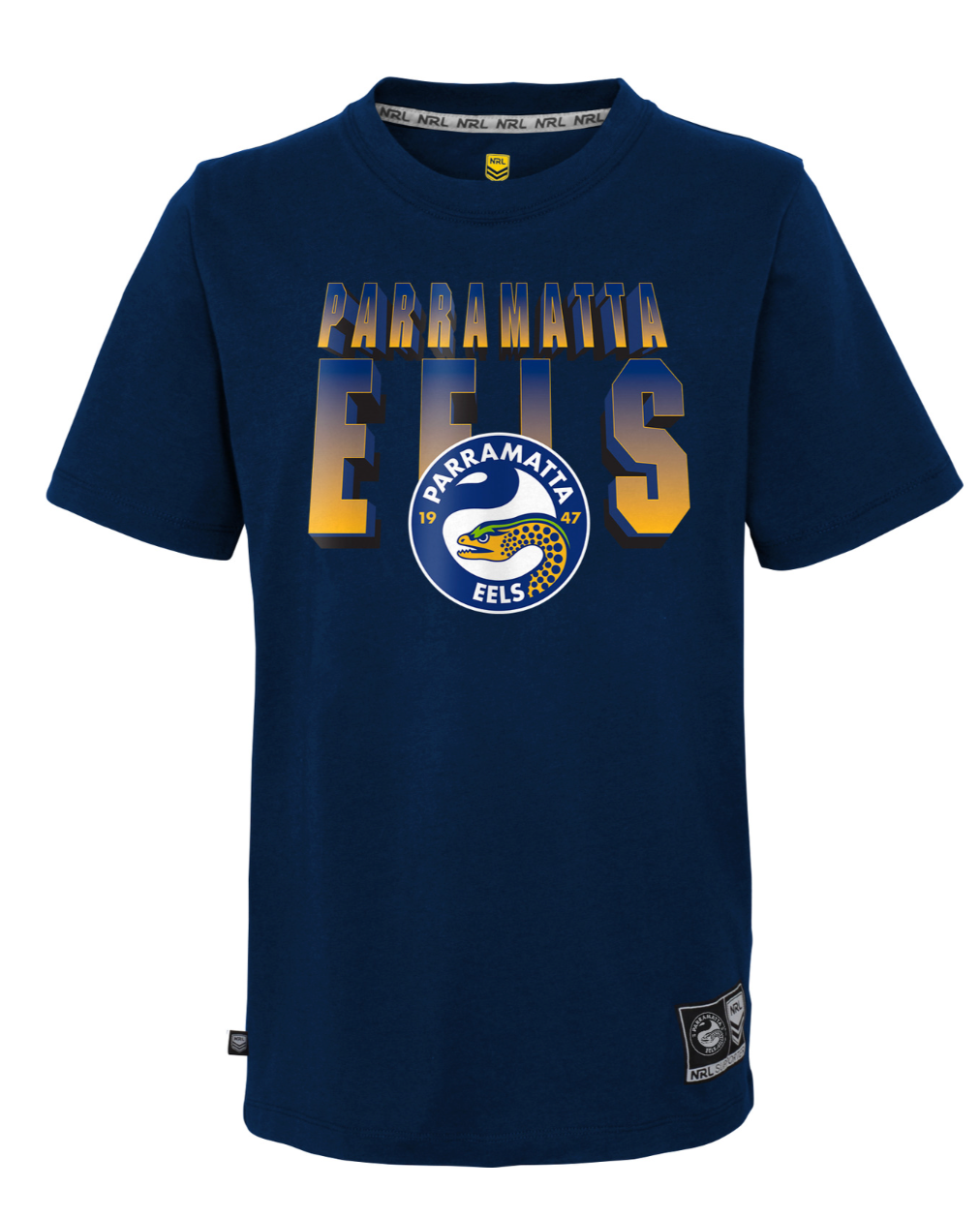 Parramatta Eels Youth Logo Wordmark Tee Shirt