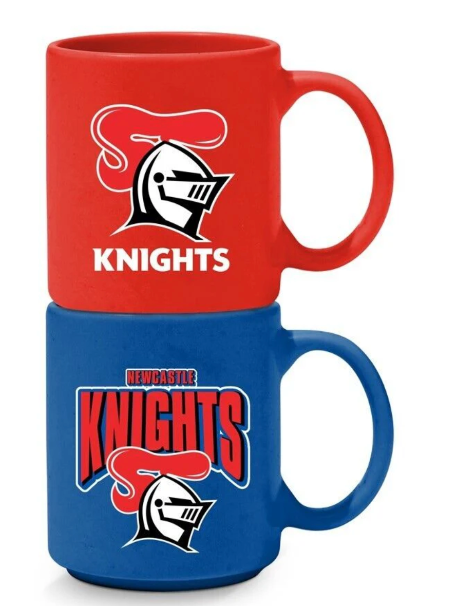 Newcastle Knights Set of 2 Stackable Mugs