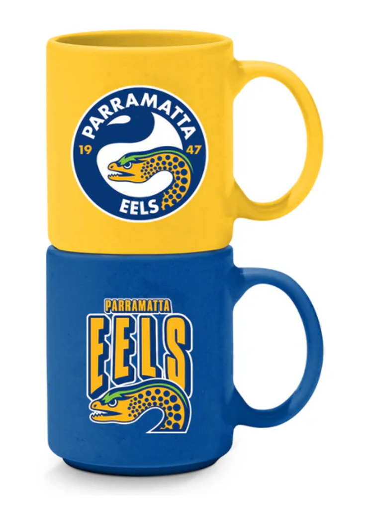 Parramatta Eels Set of 2 Stackable Mugs