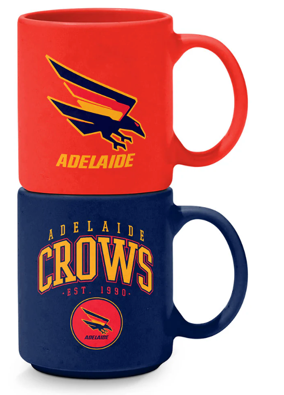Adelaide Crows Set of 2 Stackable Mugs