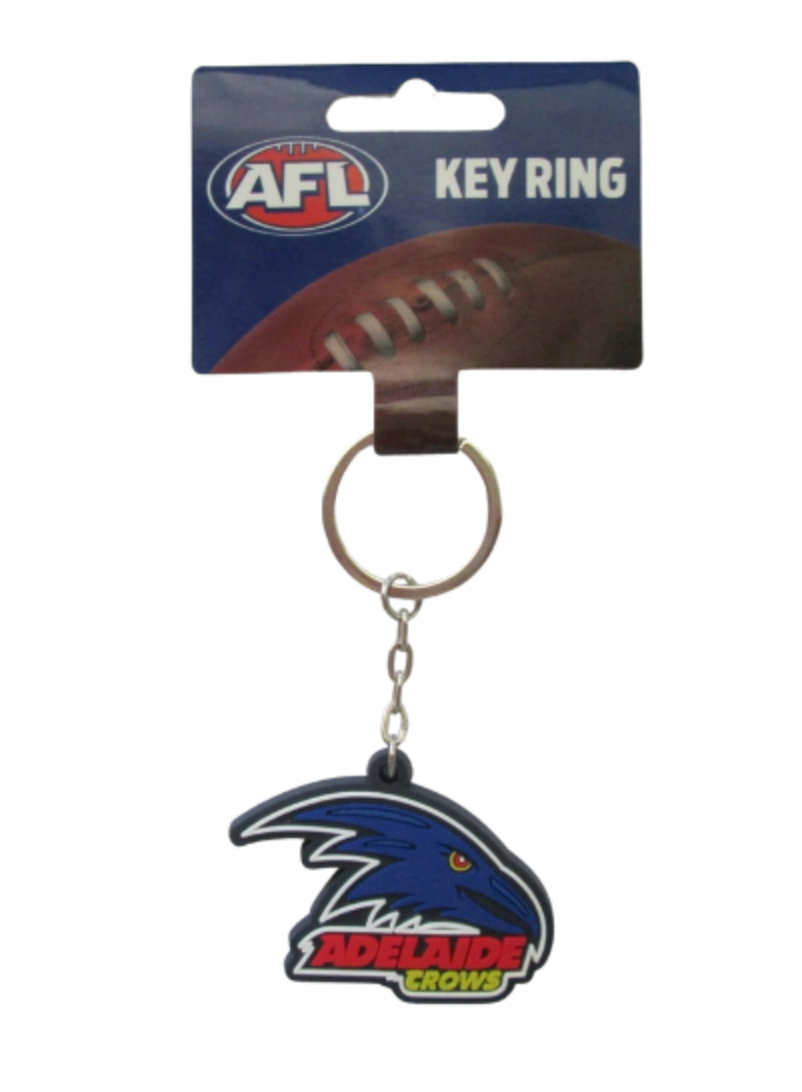 Adelaide Crows Rubber Team Logo Keyring