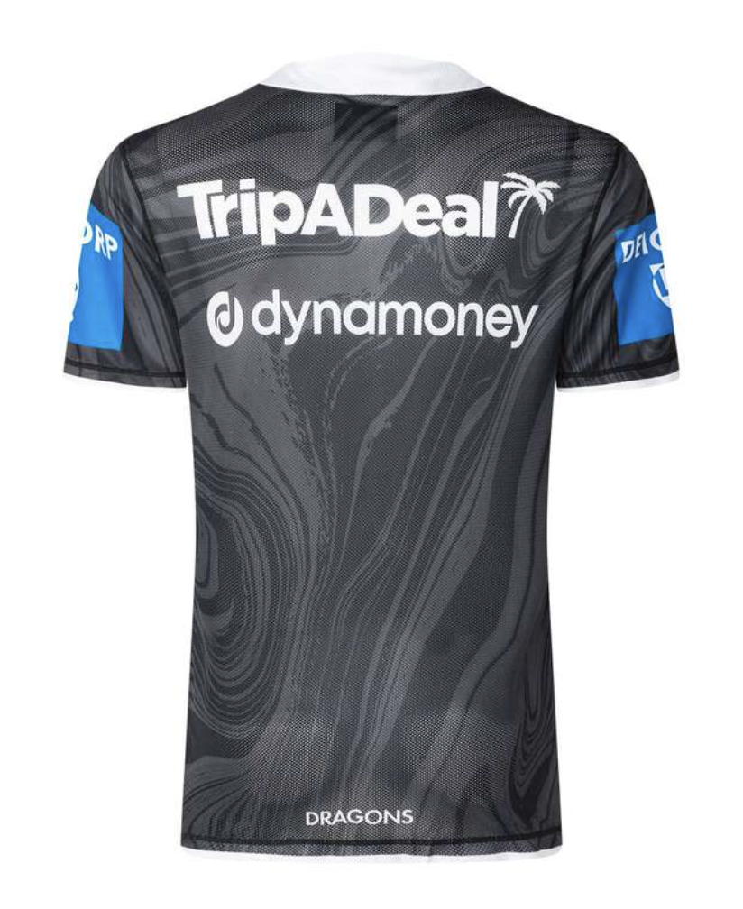 St George Dragons Mens Pro 2025 Training Tee (Black)