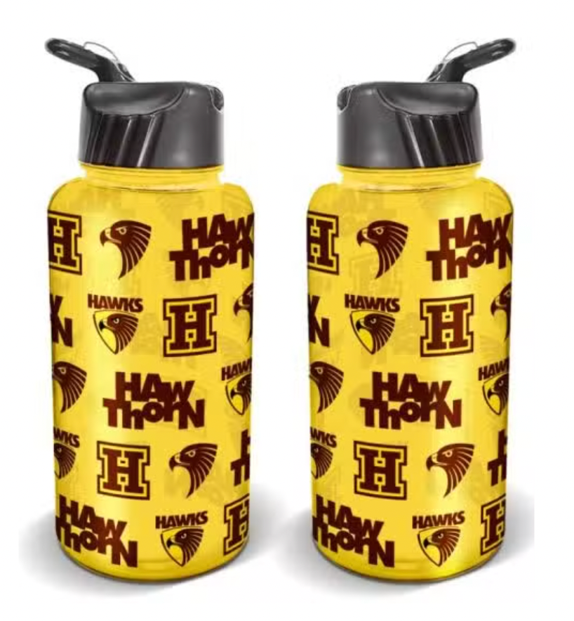 Hawthorn Hawks 1L Flip Lid Water Bottle