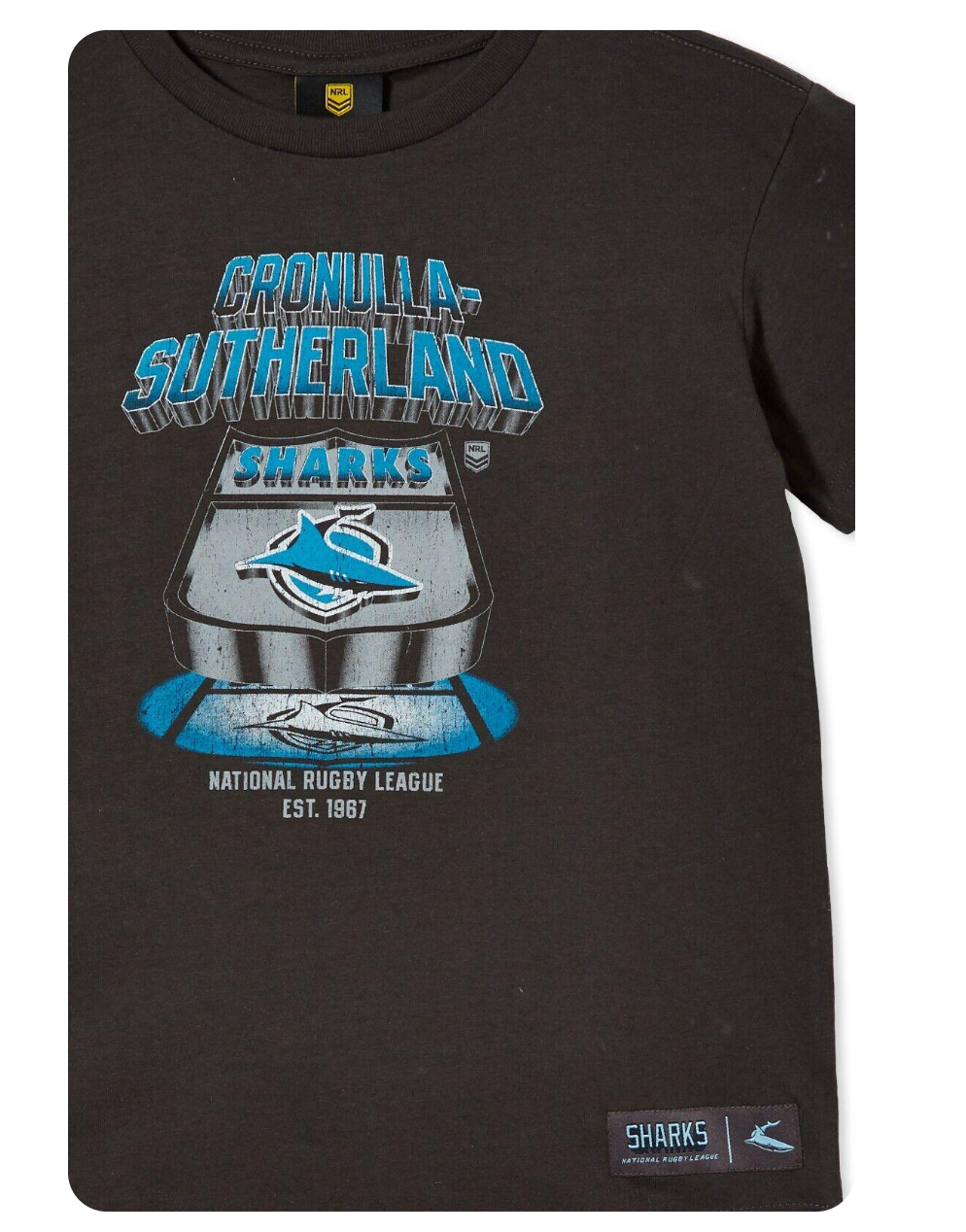 Cronulla Sharks Mens Retro Tee