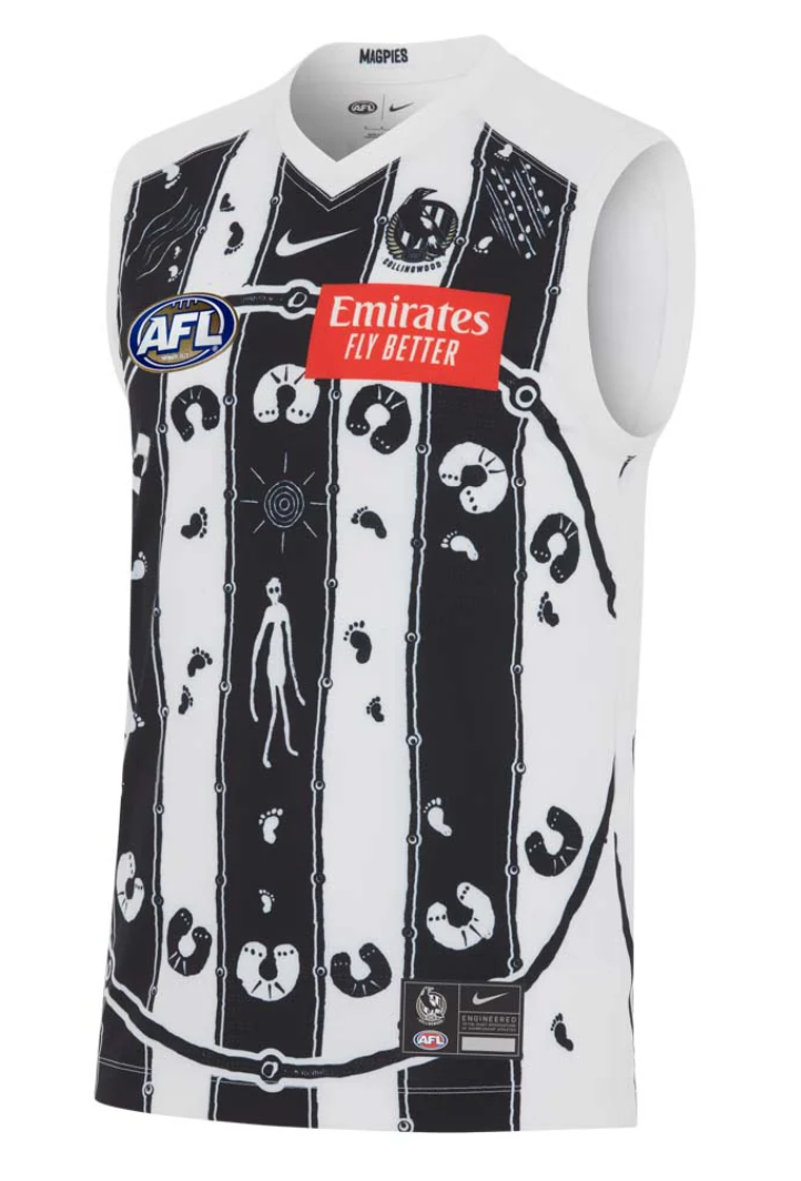 Collingwood Magpies Mens Nike Indigenous Guernsey
