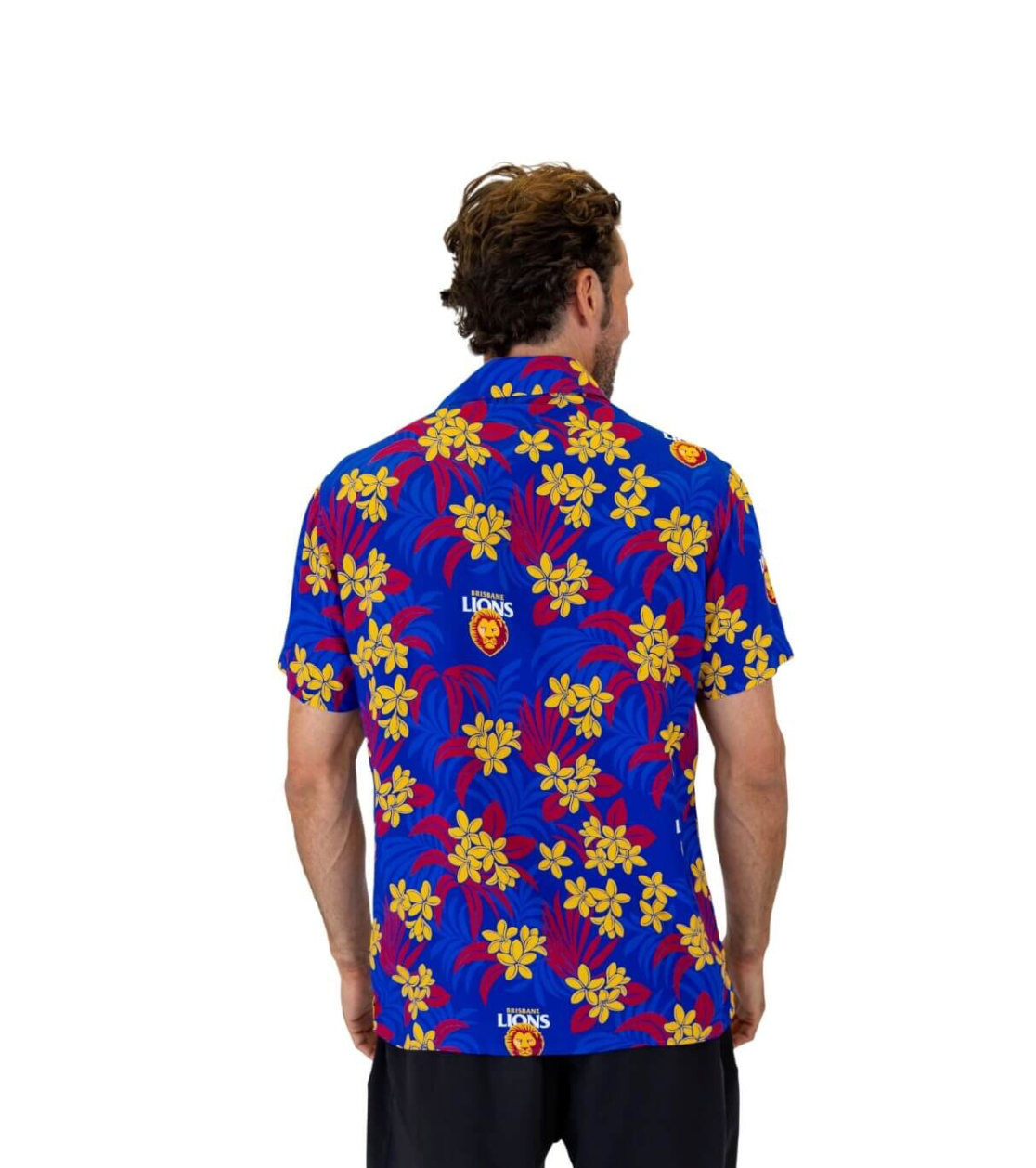 Brisbane Lions Mens Reef Hawaiian Shirt
