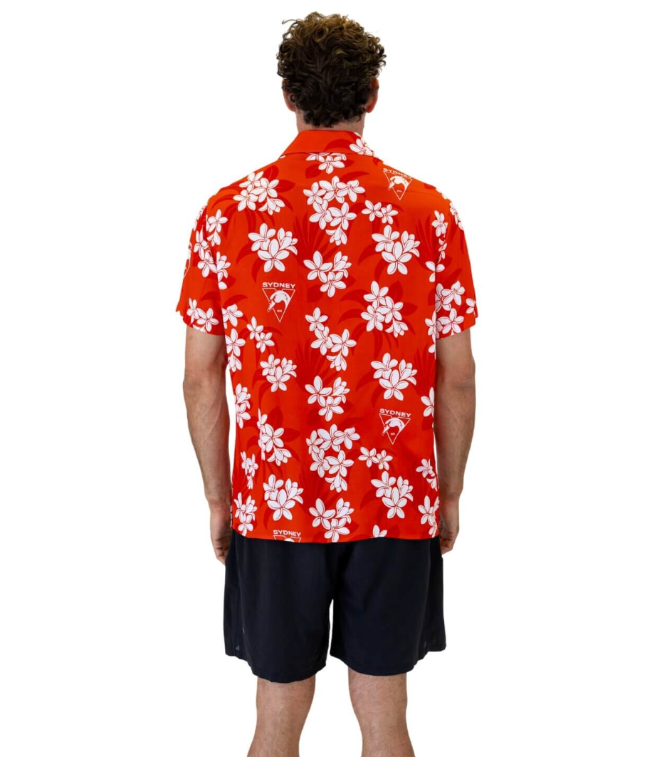 Sydney Swans Mens Reef Hawaiian Shirt