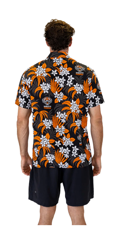 Wests Mens Tigers Reef Hawaiian Shirt