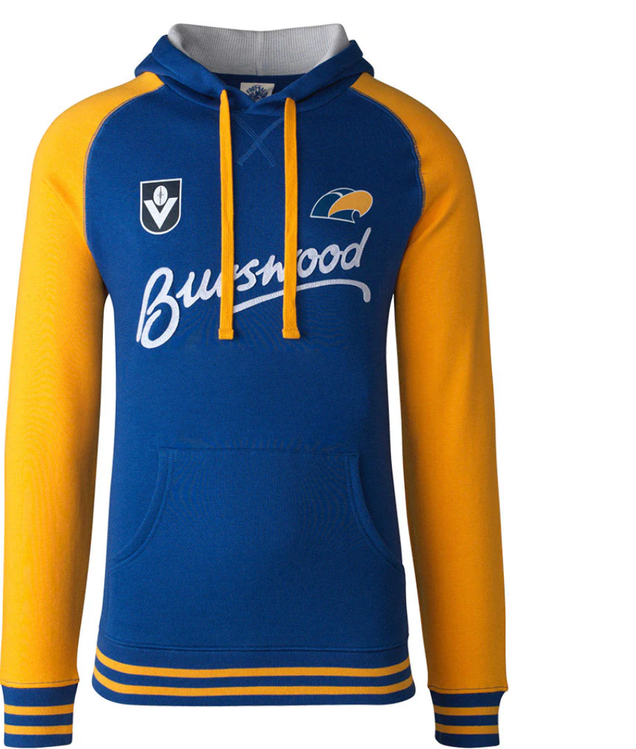 West Coast Eagles Mens Burswood Throwback Hoody