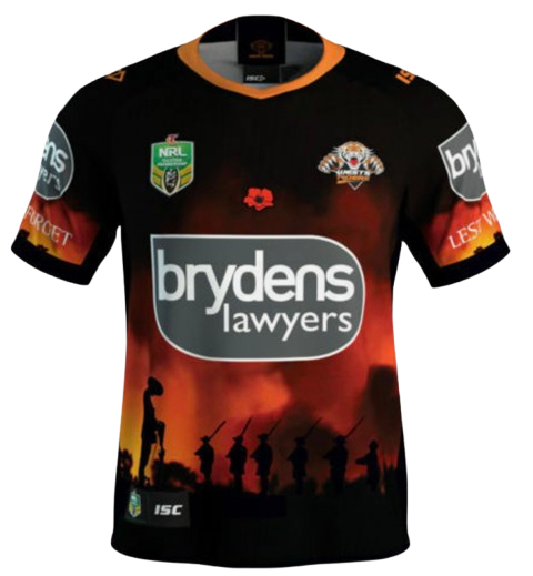 West Tigers Mens Isc Anzac Jersey