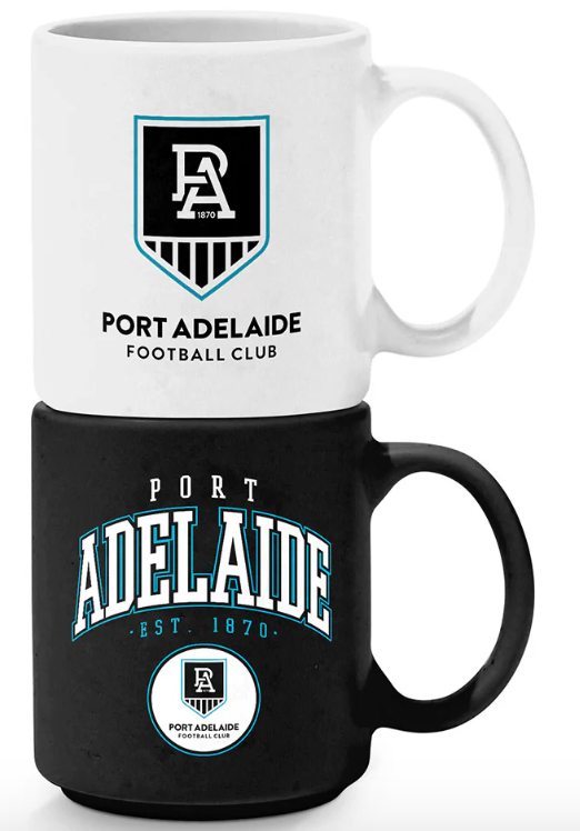Port Adelaide Set of 2 Stackable Mugs