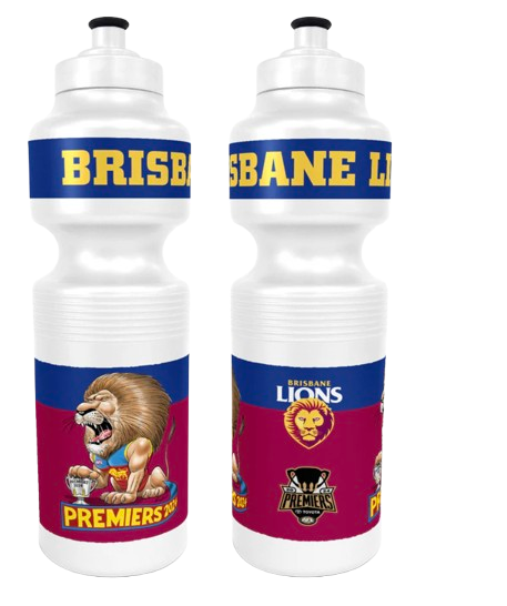 Brisbane Lions 2024 Premiers Mark Knight Drink Bottle