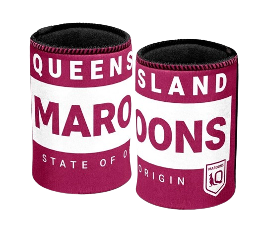 QLD Maroons 2025 State of Origin Logo Can Cooler
