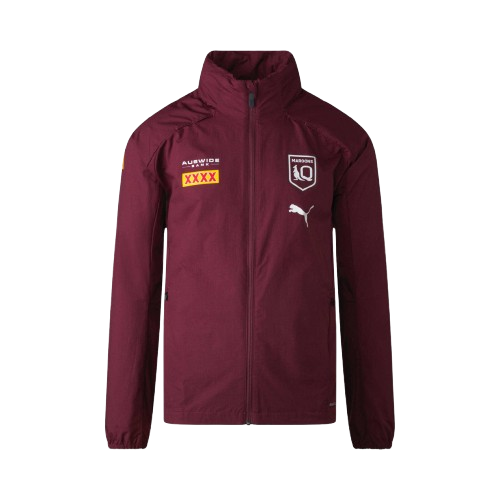 QLD Maroons State Of Origin Mens Rain Jacket