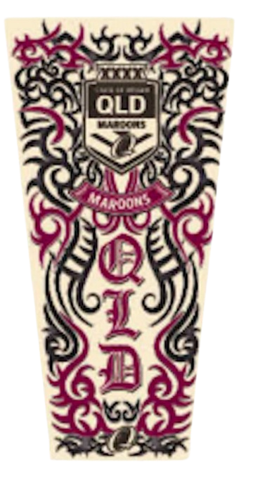 QLD Maroons Tattoo Sleeve