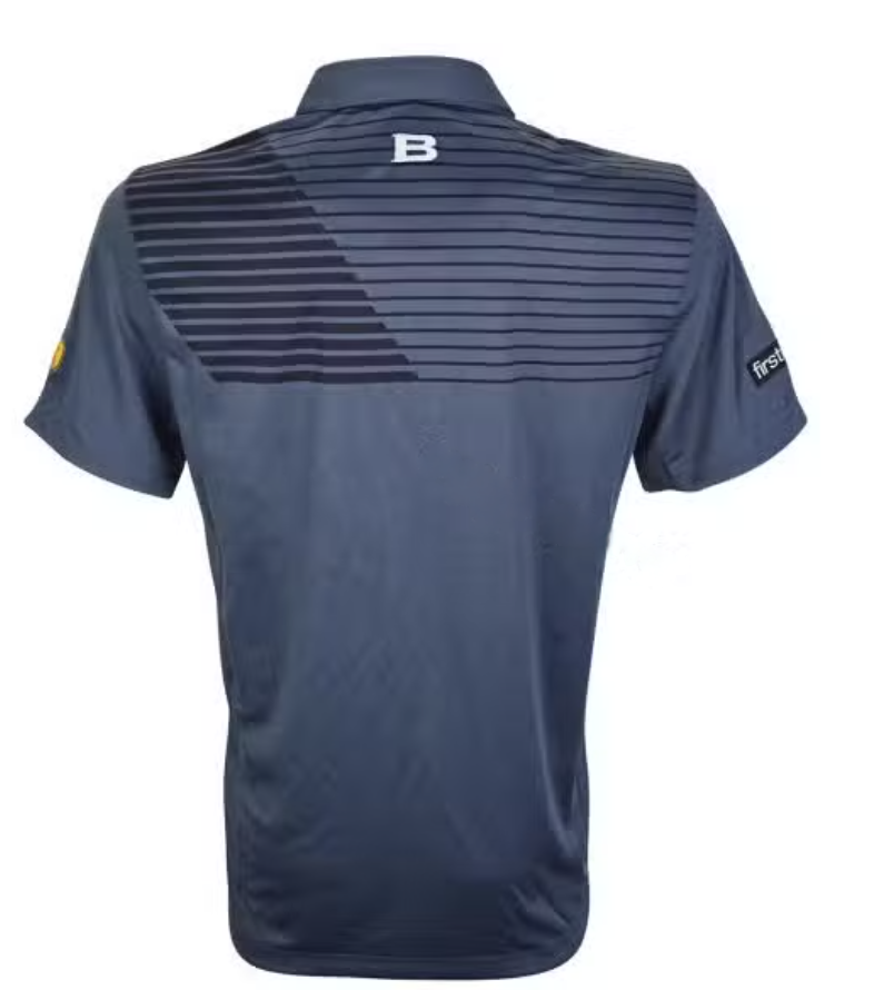 Brisbane Broncos Mens ISC Grey Performance Polo