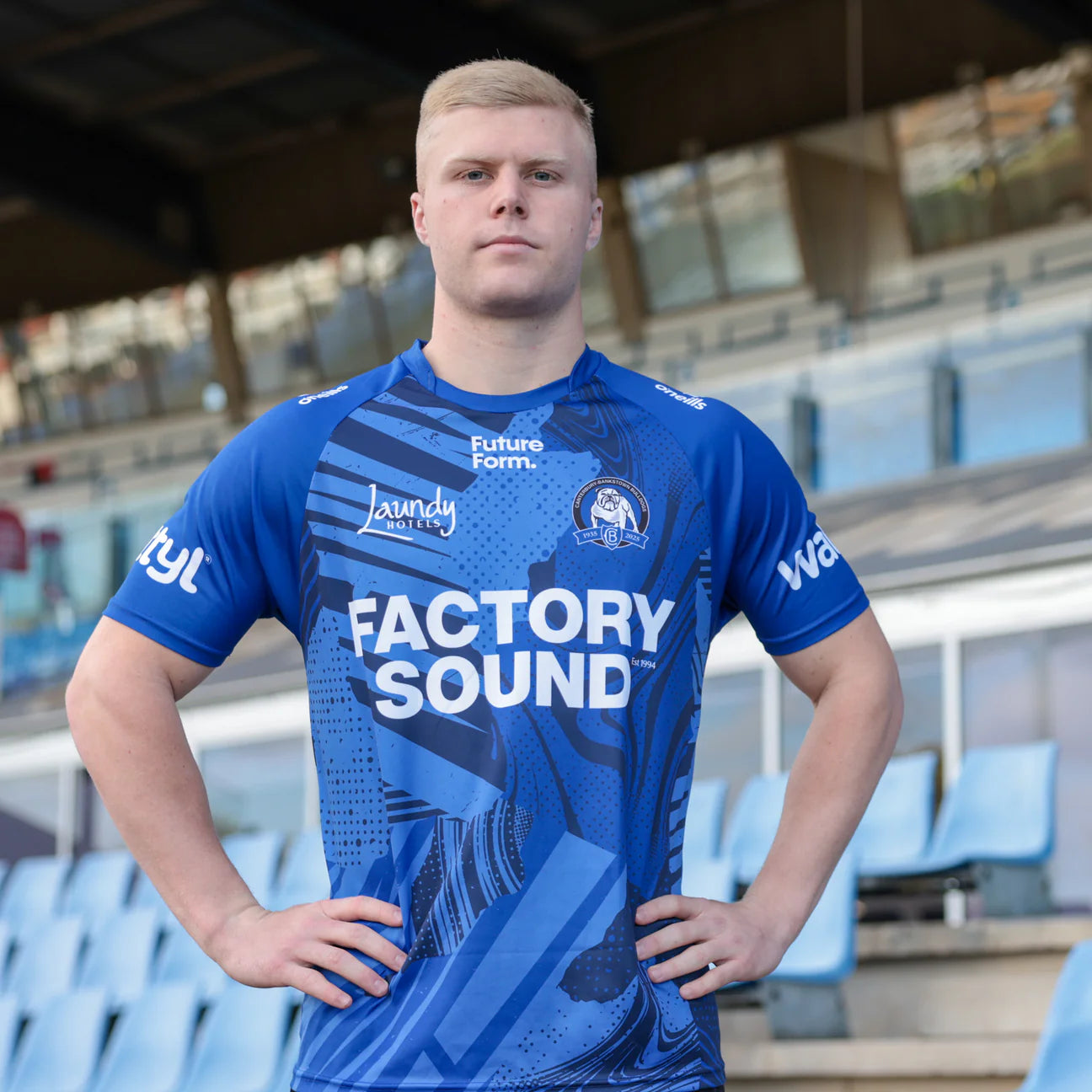 Canterbury Bulldogs Mens Training Tee (Blue)