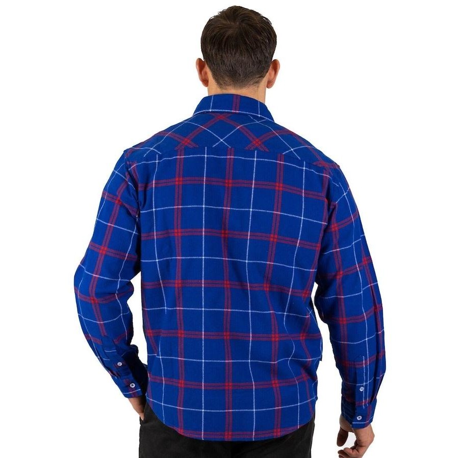 AFL Western Bulldogs Adults 'Mustang' Flannel Polo