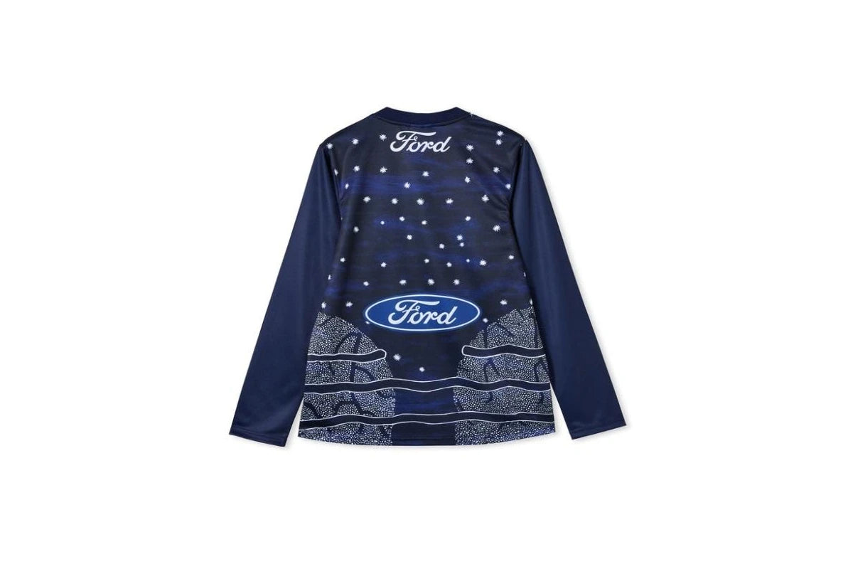 Geelong Cats AFL COTTON-ON Mens LS Indigenous Guernsey | Navy