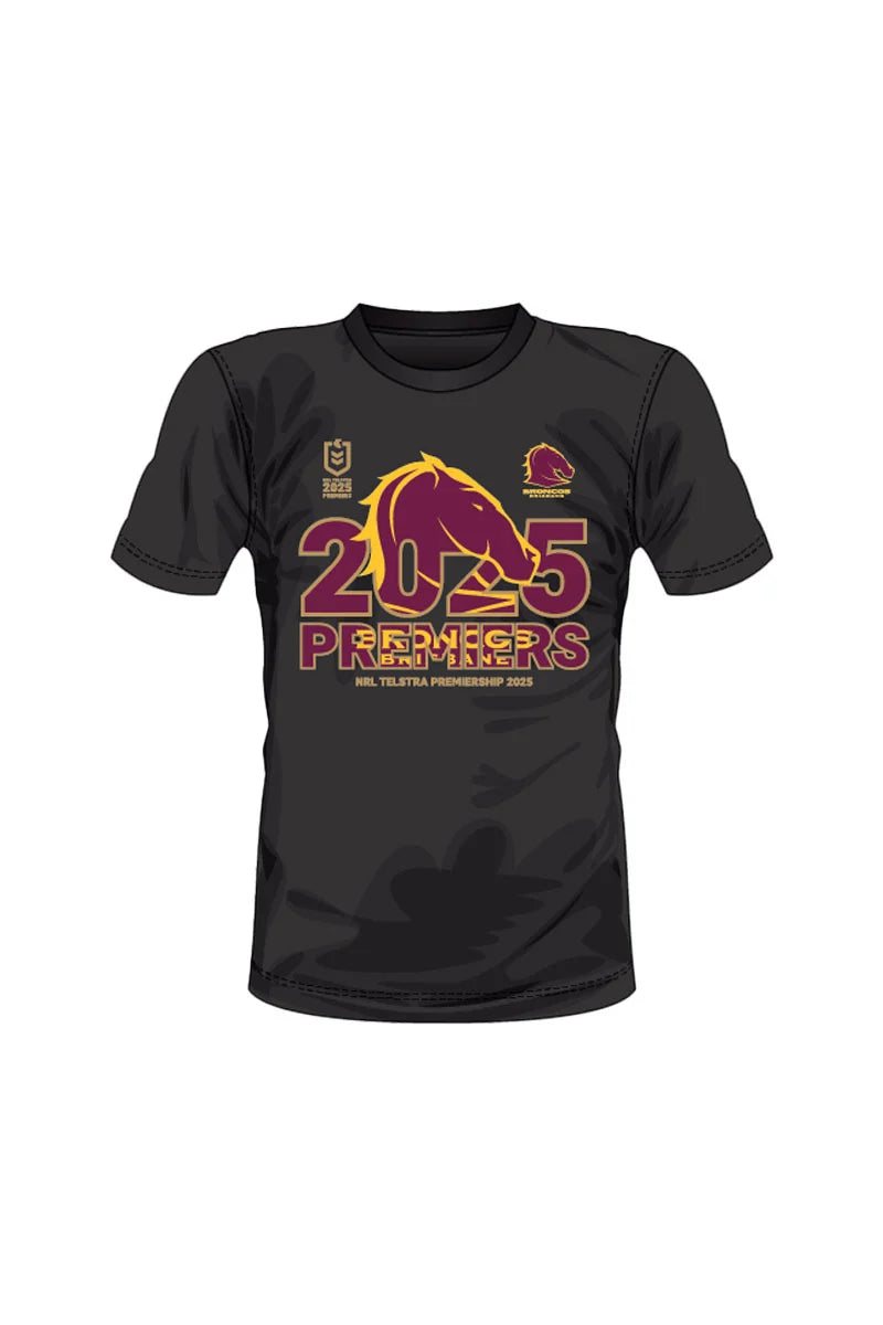 Brisbane Broncos 2025 Adult NRL Premiership Tee