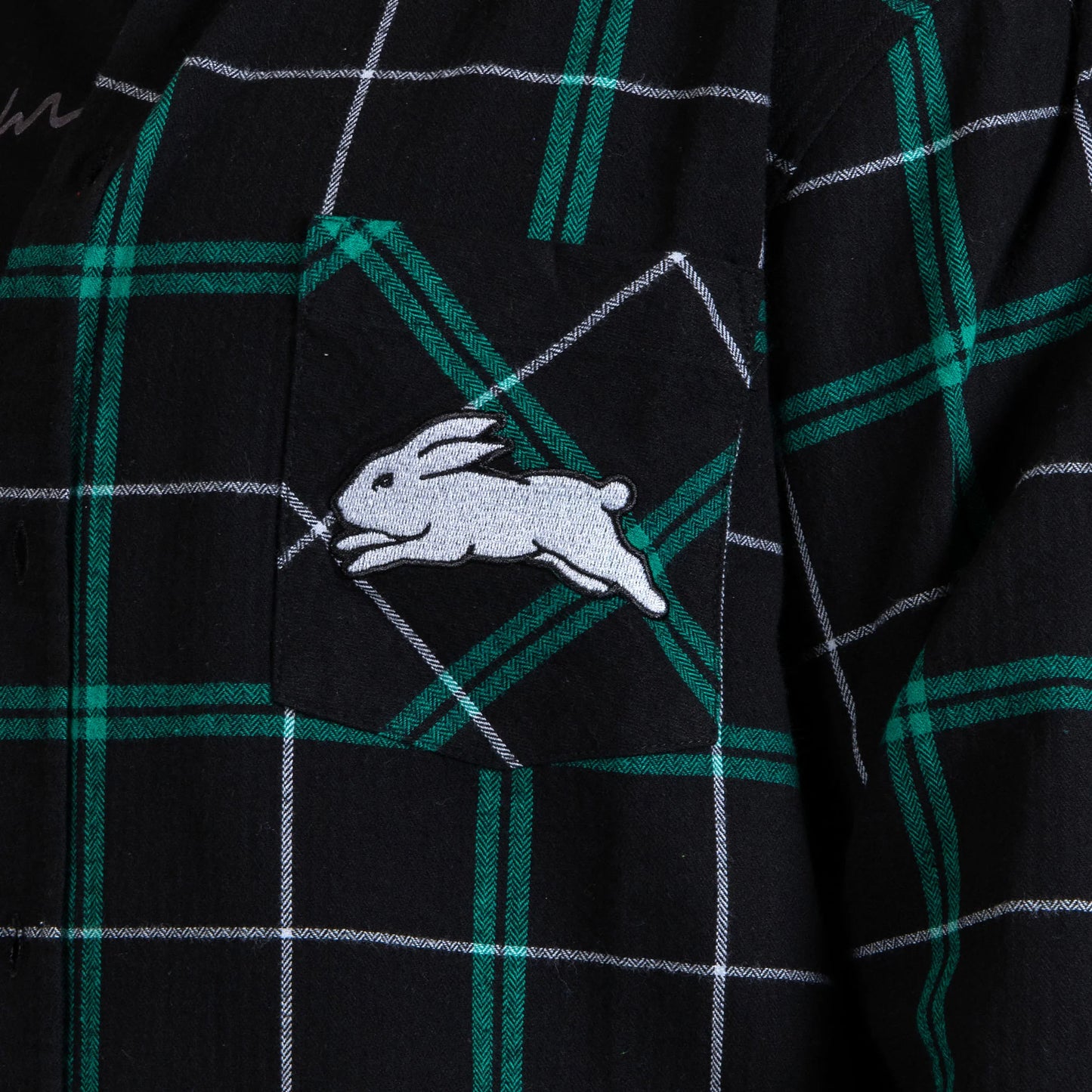 South Sydney Rabbitohs NRL Adults Mustang Flannel Shirt