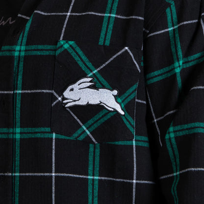 South Sydney Rabbitohs NRL Adults Mustang Flannel Shirt