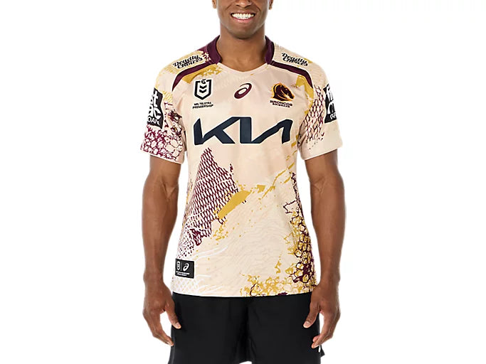 Brisbane Broncos Mens 2025 Replica Indigenous Jersey