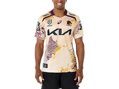 Brisbane Broncos Mens 2025 Replica Indigenous Jersey