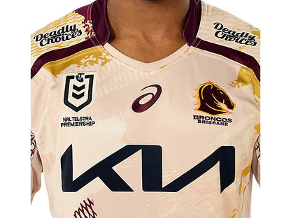 Brisbane Broncos Mens 2025 Replica Indigenous Jersey